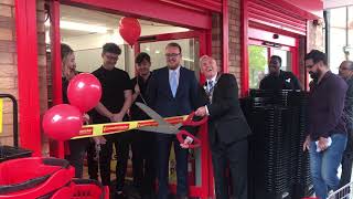 St Neots Poundstretcher opens its doors [upl. by Einned]