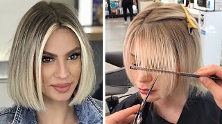 New Trendy Haircuts Ideas For Women  10 Short and Medium Hair Cutting [upl. by Klemens]