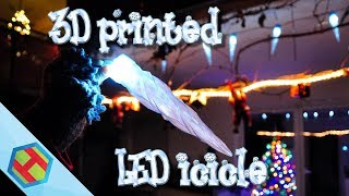 3D printed christmas icicles with LED lights [upl. by Mccallum618]