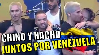 Chino y Nacho se unen en el Venezuela Aid Live [upl. by Yazbak]