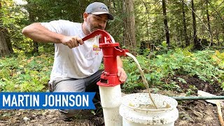 DIY Water Well Drilling RESULTS  Off Grid Cabin Build 28 [upl. by Illyes]