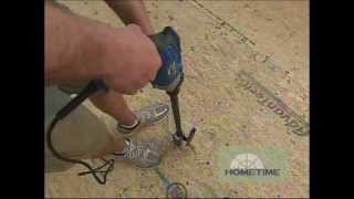 Installing Subfloor over Radiant Heat Tubes [upl. by Kidder]