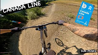 CANADA LINE  Blue trail  SUN PEAKS Bike Park [upl. by Alset]