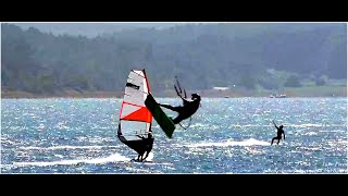 Lagoa de Óbidos WindSurf e KiteSurf num dia de Agosto de 2023 [upl. by Ydieh]