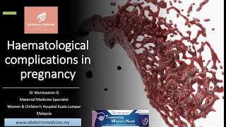 Haematological complications in pregnancy [upl. by Rebmyt]