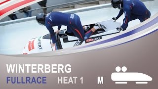 Winterberg  2Man Bobsleigh Heat 1 World Championships 2015  FIBT Official [upl. by Eon]