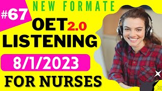 OET Listening Sample For Nurses  Test 66  OET Listening practice test 20 nurses exam online 2022 [upl. by Iveel]