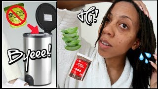 THREW AWAY MY ECO STYLER GEL  DIY Aloe Vera amp Flax Seed Gel  BENEFITS  Vlog [upl. by Tailor652]