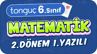 6Sınıf Matematik 2Dönem 1Yazılıya Hazırlık 📑 2024 [upl. by Karilla]