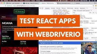 Test React Apps with WebdriverIO [upl. by Mcnalley]