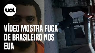 Brasileiro fugitivo nos EUA vídeo mostra momento que Danilo Cavalcante foge da prisão veja [upl. by Elleirb]