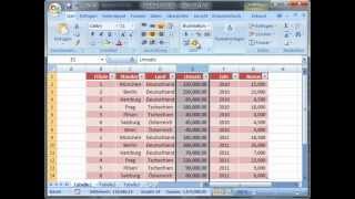 Tabellen Erstellen in MS Excel  Excellernende [upl. by Epoh]