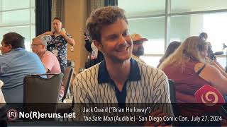 Jack Quaid Talks About Audible Original THE SAFE MAN SDCC 2024 [upl. by Klaus32]