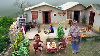 Village Women Morning Routine in winter Fog Cooking Traditional Foods  Village Life Pakistan [upl. by Noakes577]