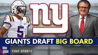 New York Giants 2024 NFL Draft Big Board [upl. by Repard]