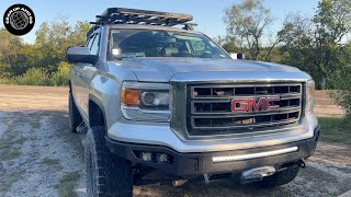 FullSize Overland build  Winch Light Bar and Ditch Lights install [upl. by Atteyek]