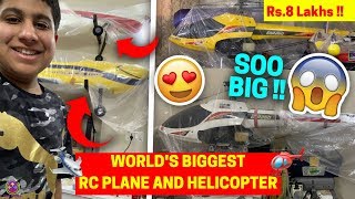 WORLDs BIGGEST RC PLANE and RC HELICOPTER  UNSEEN 😱😱😱 [upl. by Asilana440]