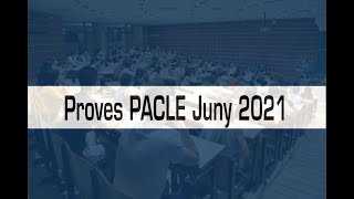 Proves PACLE juny 2021 [upl. by Aikram]