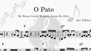 O Pato  Bb Trompete  Grátis Vídeo Partitura  Bossa Nova  Playback  Música Brasileira [upl. by Veljkov]