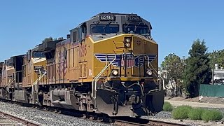 UP 6295 leads the IOANP02 at Baumberg Ave in Hayward CA [upl. by Sundstrom680]