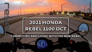 REBEL1100 2021 Honda Rebel 1100 DCT  Full day commute minimal editing and RAW audio [upl. by Imogene]