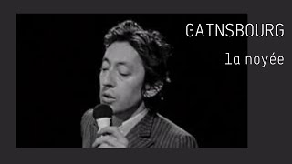 Serge Gainsbourg  La Noyée  Piano Solo [upl. by Eittol]