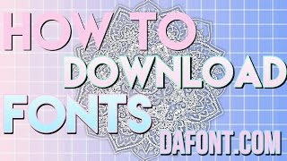 HOW TO DOWNLOAD FONTS ON ANDROID DAFONTCOM [upl. by Neukam]