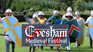 Evesham Medieval Festival amp Battle Reenactment [upl. by Fiorenza]