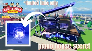 LIVETOPIA NEW PIANO HOUSE SECRET 🎹  UPDATE 164  Livetopia Roleplay Roblox [upl. by Korey]