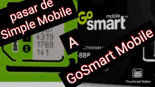 Como transferir numero de Simple Mobile a Gosmart Mobile [upl. by Smiga]