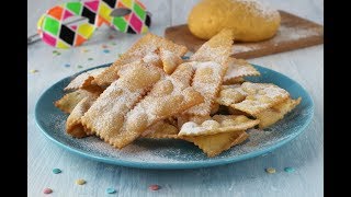 Come fare delle chiacchiere friabili e bollose ricetta con e senza bimby [upl. by Bink]