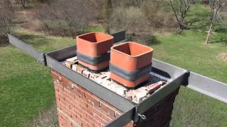 Chimney Crown Restoration  Indianapolis IN  Chimney Solutions Indiana [upl. by Lilaj]