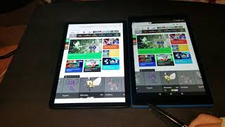 Samsung tab s4 vs Amazon fire hd 10 [upl. by Eilsel]