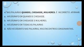 10 questões comentadas DígrafosEncontros Consonantais [upl. by Maybelle]