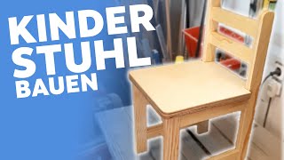 KINDERSTUHL selber bauen  mit Bauplan [upl. by Yennaiv]