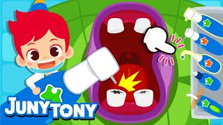 Jugando al Dentista  JunyTony Canciones Populares  Ser Dentista  JunyTony en español [upl. by Vasya]