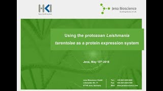 Jena Bioscience  Using the Protozoan Leishmania tarentolae as a Protein Expression System [upl. by Nosirrah]