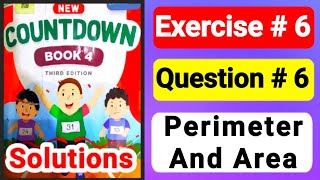 countdown book 4 unit 6 perimeter amp area countdown4 ex 6 q6new Oxford countdown 4 class 4 maths [upl. by Suirauqram736]