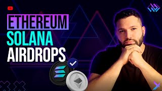 AIRDROPS NA ETHEREUM E SOLANA COM MUITO POTENCIAL ethereum bitcoin solana [upl. by Iramaj372]