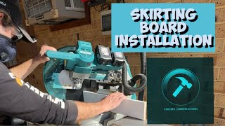 Skirting Board Installation 🔨 fyp c4acresconstructions skirting carpentry asmr [upl. by Masson138]