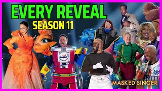 ALL Masked Singer Season 11 Reveals Compilation [upl. by Erdne]