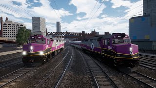 Train Sim World 2  Rush Hour  Boston Sprinter  MBTA F40PH3C  Stoughton Train 909 [upl. by Adleme]