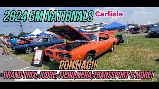 2024 GM Nationals Carlisle Pontiac Grand PrixGTOJudgeFieroMeraTransport amp More [upl. by Etnuaed]