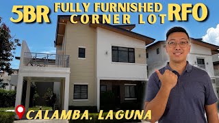 RARE 180SQM CORNER LOT 5BR Fully Furnished House for Sale in Calamba Laguna  Sentrina [upl. by Clift]