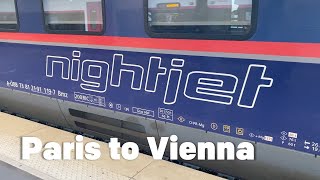 Nightjet Train  Paris to Vienna [upl. by Jammie496]