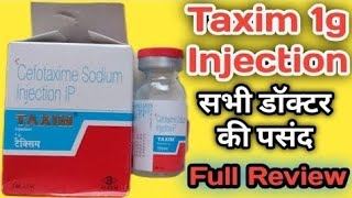 Taxim Injection  सभी डॉक्टर की पसंद  Use  Sides effect Review in hindi taxim injection [upl. by Esila116]