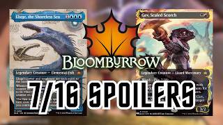 Bloomburrow 716 Spoilers  Fish Calamity Lizard Legend New Scavenging Ooze [upl. by Nahtaoj]