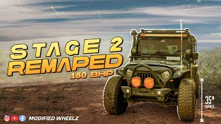 Stage 2 Remapped Mahindra THAR  Modified  റോഡിലെ കൊമ്പൻ  Malayalam review  modified wheelz [upl. by Erlina227]