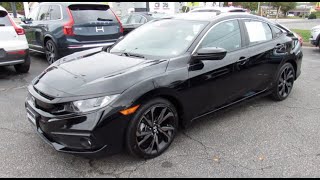 SOLD 2019 Honda Civic Sport Sedan Walkaround Start up Tour and Overview [upl. by Eirellam]