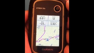 GPS Garmin Etrex 32x Poner informacion en pantalla de navegacion [upl. by Ahto]